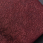 Julien | Élégante Cravate en Jacquard de Soie Bordeaux 6