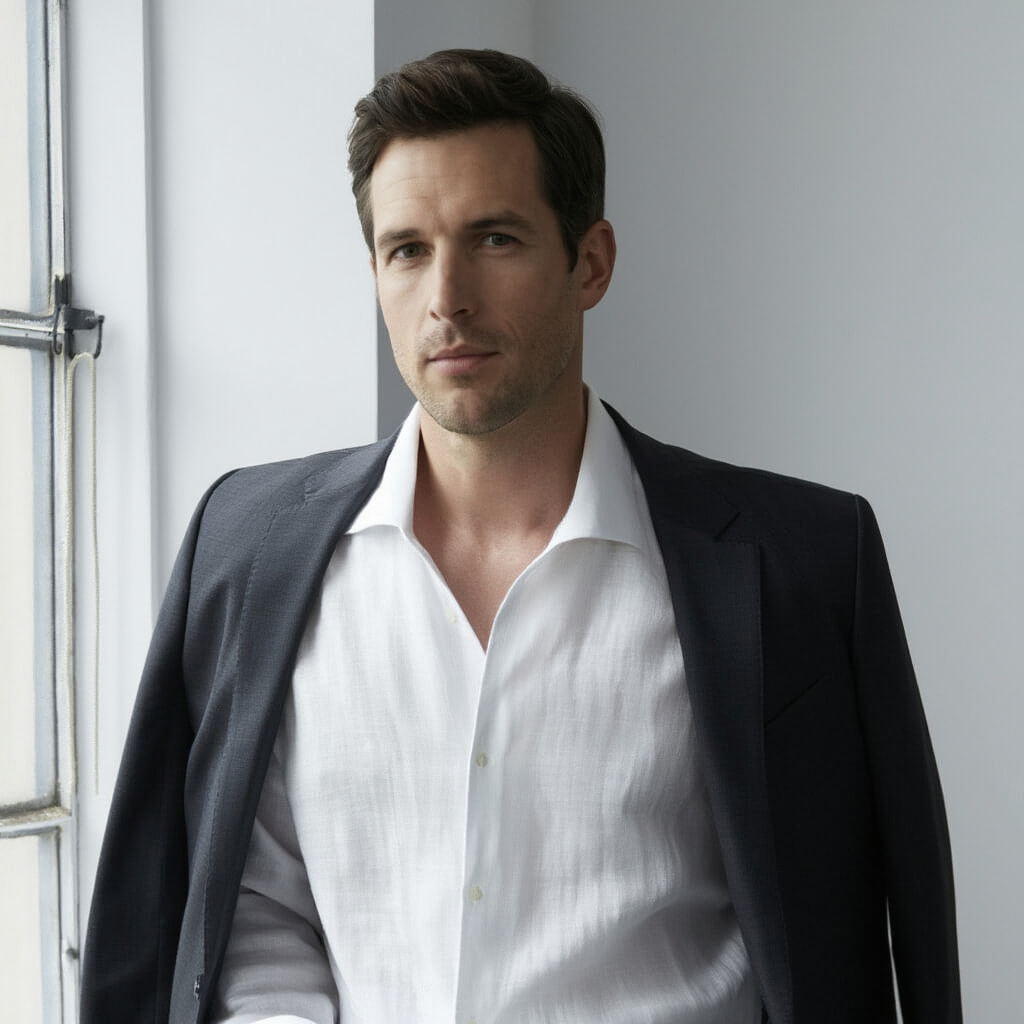 Chemise habillée homme Slim | Lin premium 4