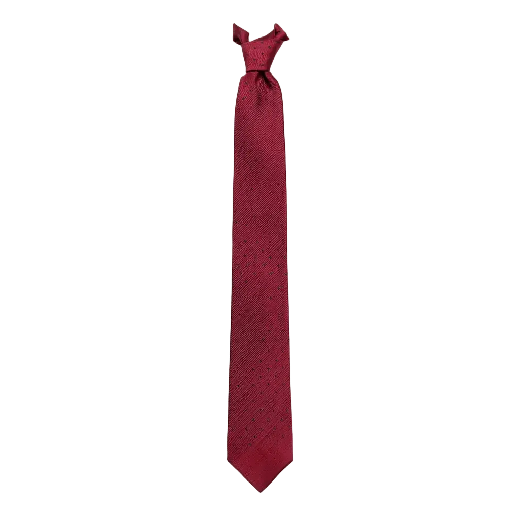 Julien | Élégante Cravate en Jacquard de Soie Bordeaux 1