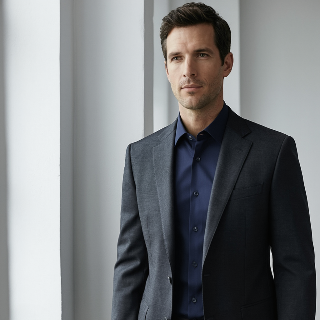 Chemise habille homme | Polyester et fibre de bambou 3