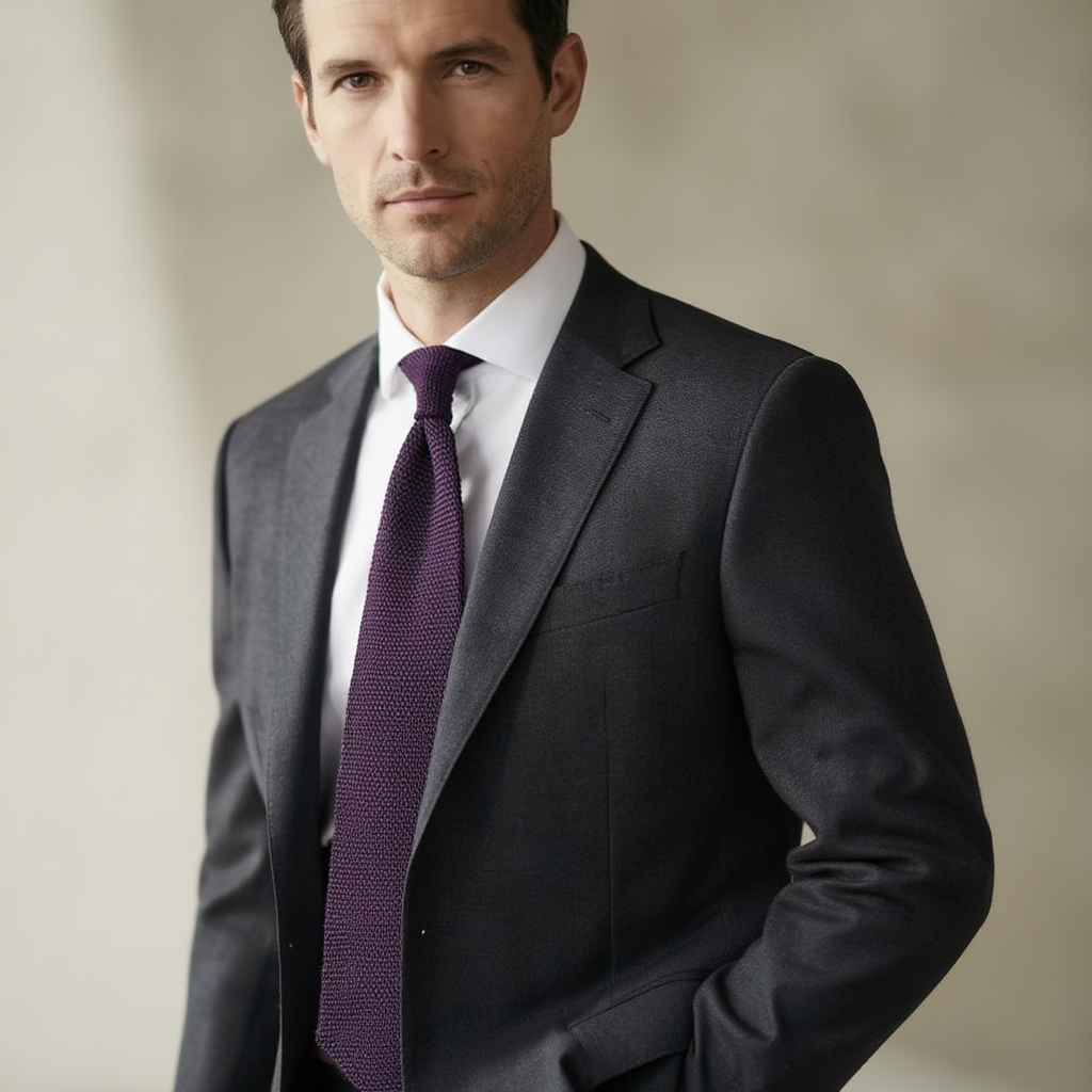 Julien | Élégante Cravate en Soie Grenadine 5