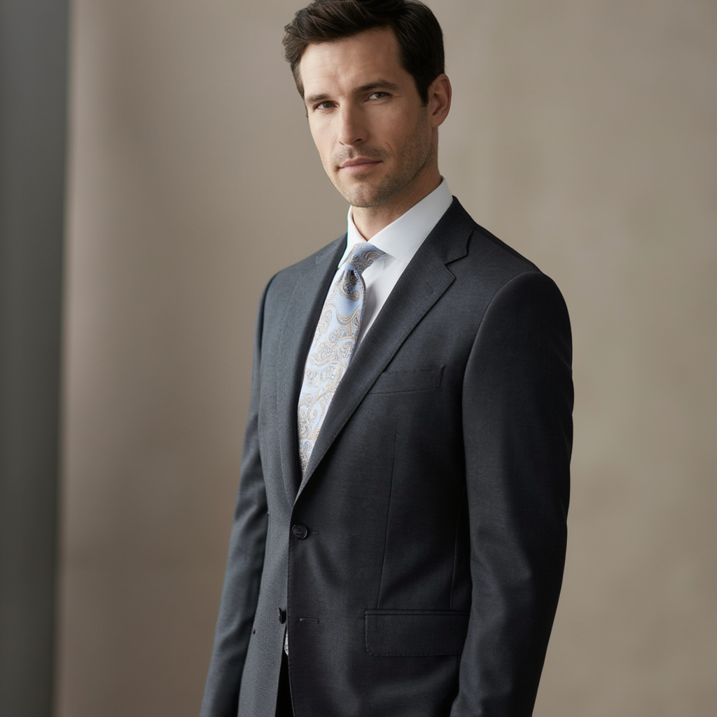 Julien | Élégante Cravate en Soie Imprimée 4