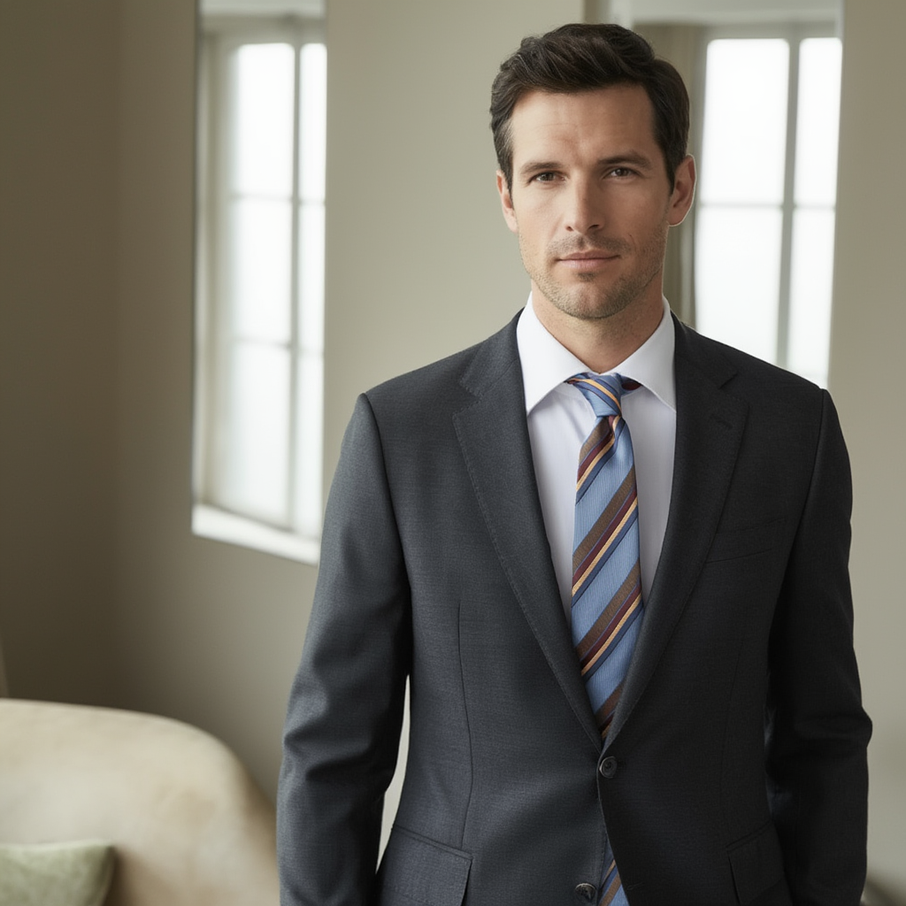 Julien | Élégante Cravate Homme en Jacquard de Soie Luxe 5