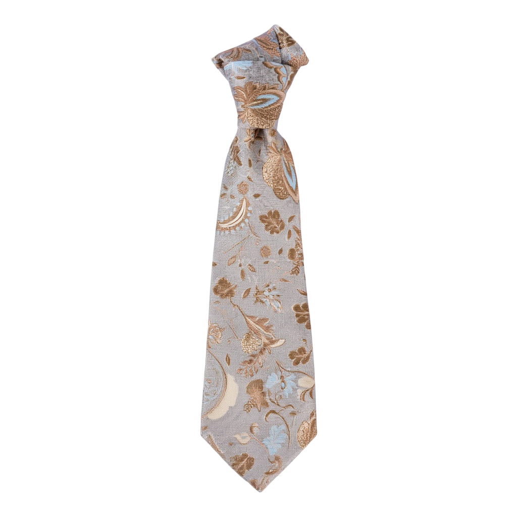 Martin | Cravate Homme Luxe en Soie Imprimée avec Motif Floral 1