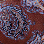 Julien | Cravate Homme Luxe en Soie Jacquard Cuivre 6