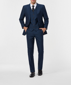 Ensemble Costume Trois Pièces Élégant avec Blazer Ajusté et Gilet pour Hommes 16