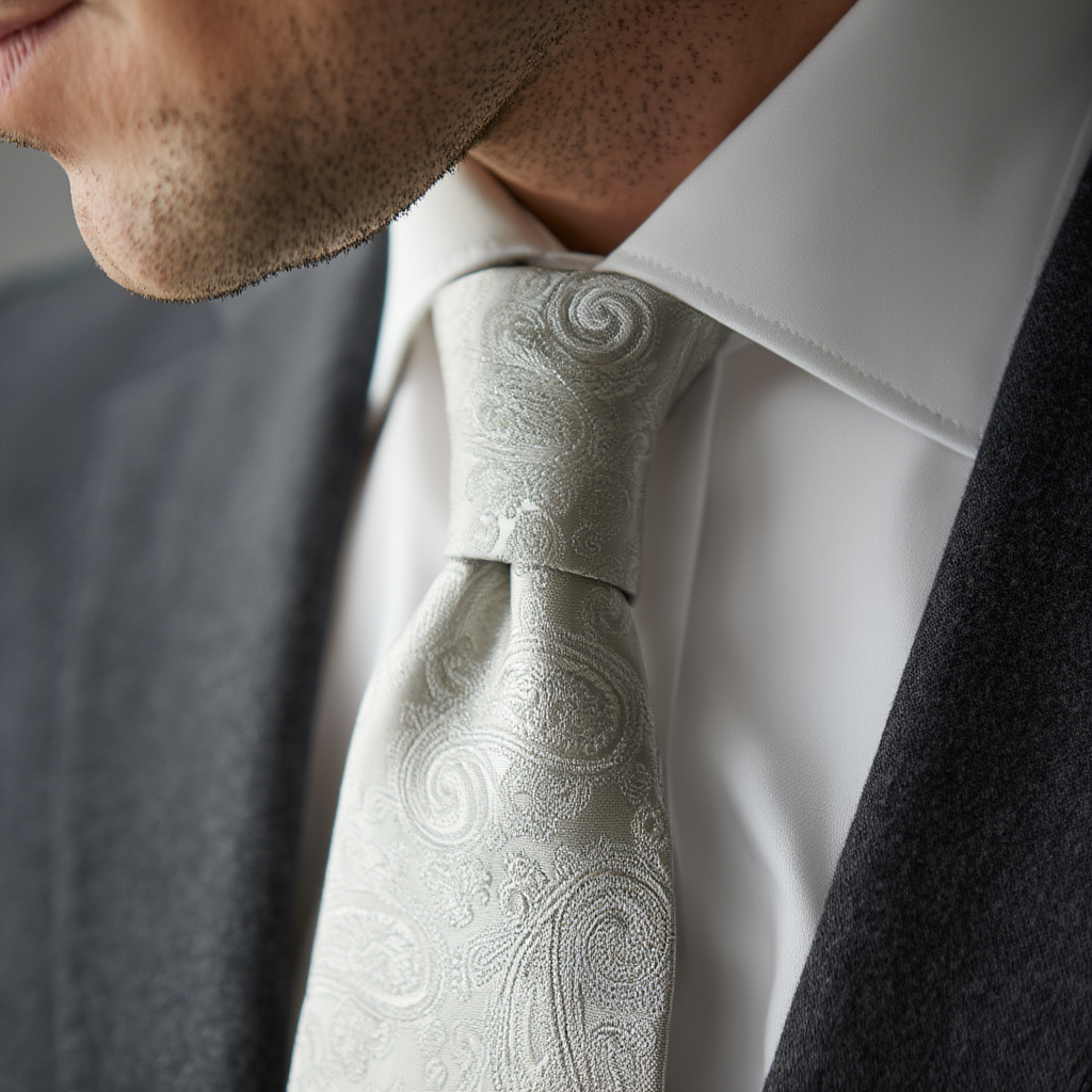 Julien | Élégante Cravate en Jacquard de Soie 3