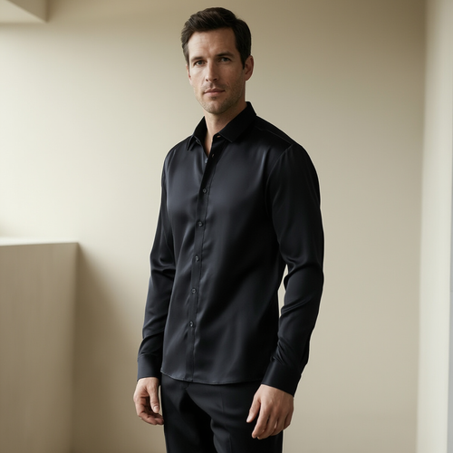 Chemise habille homme Chic | Polyester et Elasthanne 2