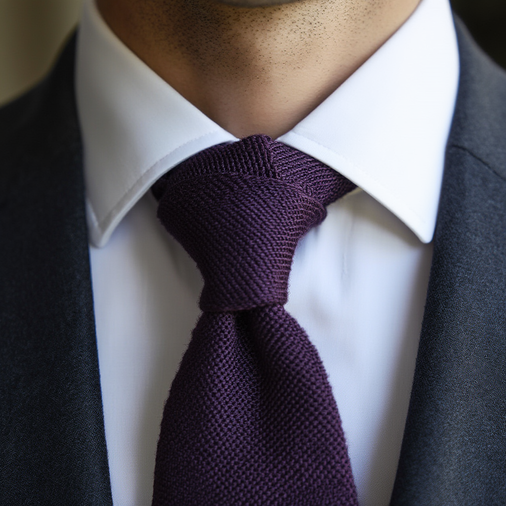 Julien | Élégante Cravate en Soie Grenadine 3