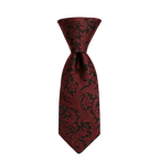 Ethan | Élégante Cravate Rouge en Soie avec Motif Paisley Homme Luxe 1