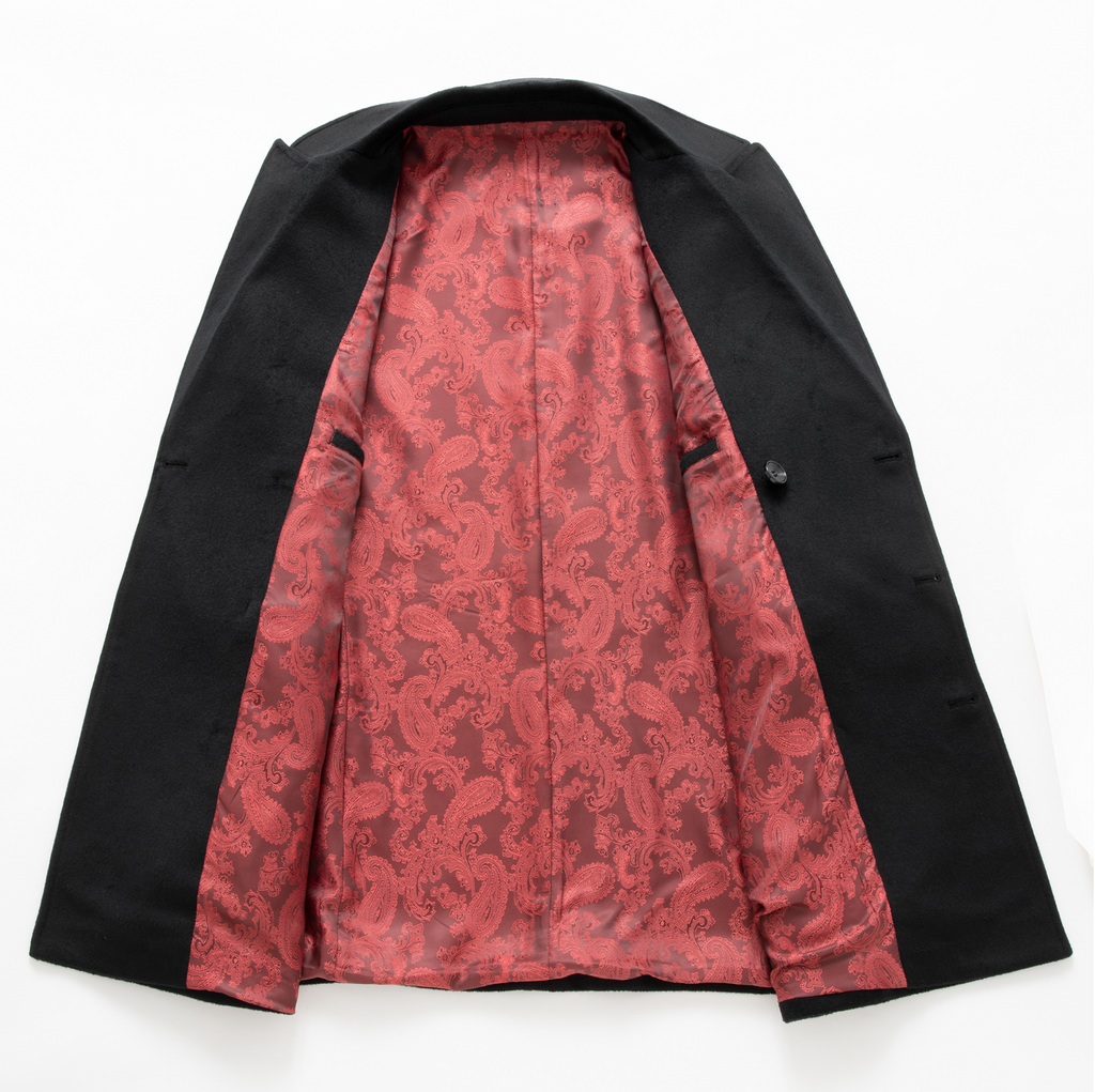 Manteau Élégant | Manteau Shelby avec Doublure Rouge pour Style Intemporel 7