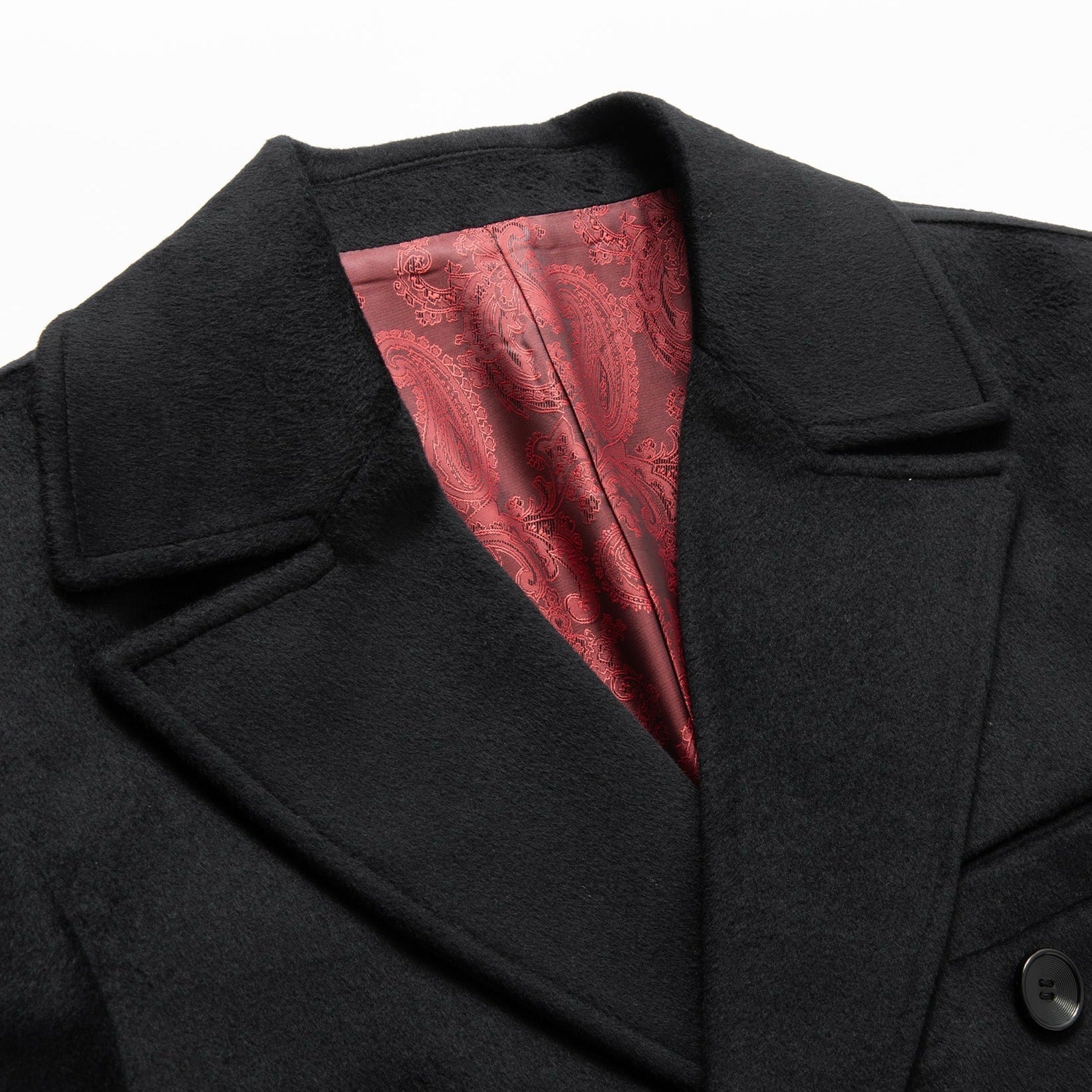 Manteau Hiver Femme Long en Laine avec Doublure Rouge | Élégance Intemporelle pour Automne-Hiver 10