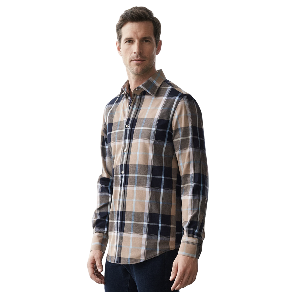 Carreaux Couture Homme Chemise Habillée | Coton a Carreaux