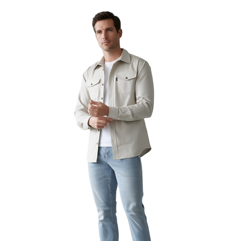 Eclipse Automne | Chemise Homme Classique à Manches Longues avec Poignets Ajustables | Élégance Polyvalente 6