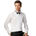 Chemise Smoking Élégante Poignets Doubles
