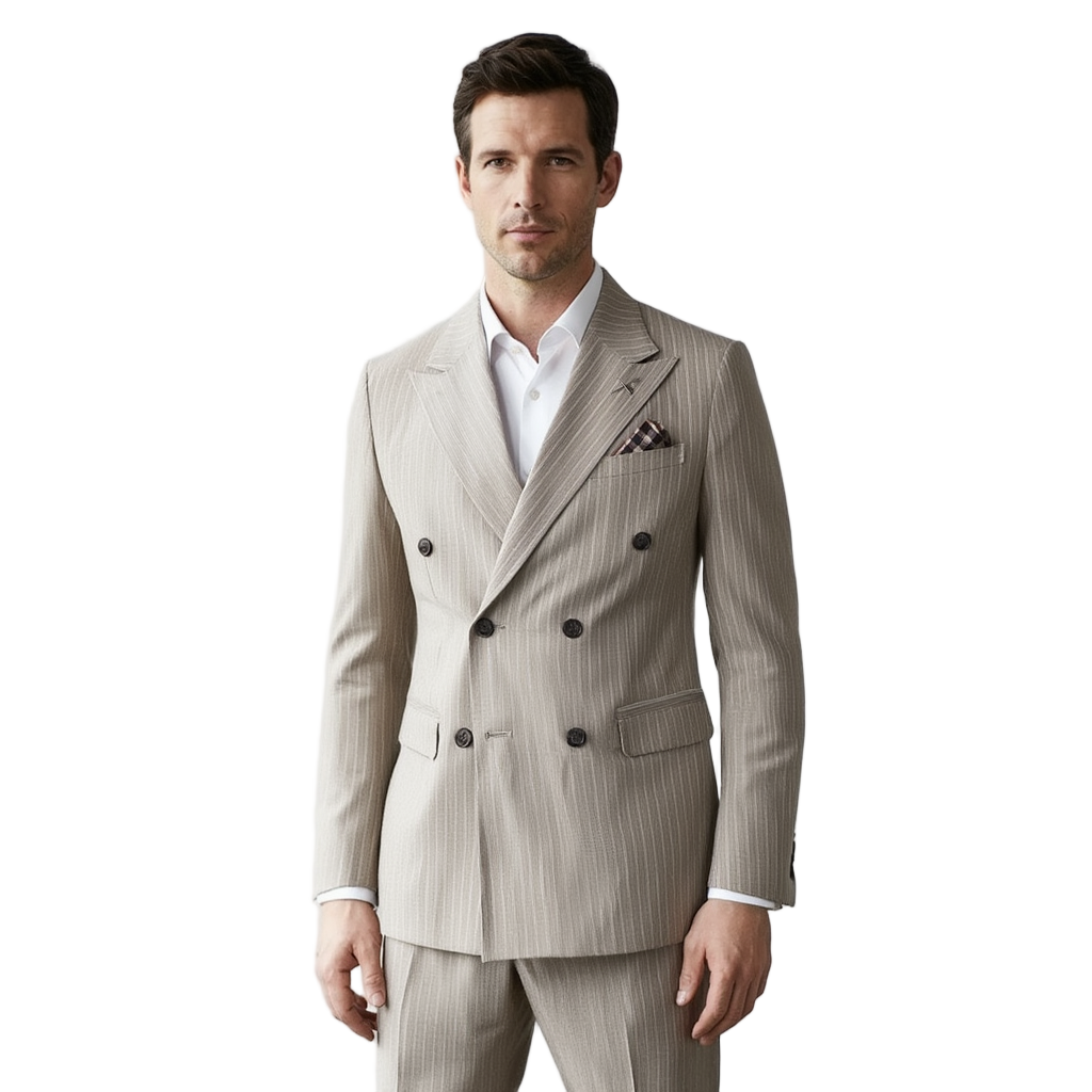Costume Homme Mariage Slim 2 Pièces en Polyester avec Drapé Fluide | Élégance et Confort pour Événements Formels 3