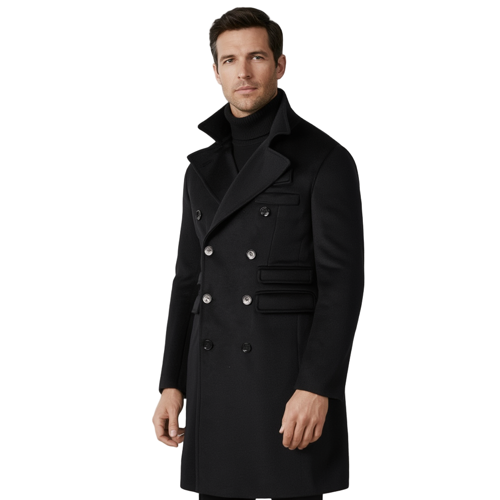 Manteau Shelby Bleu Élégant