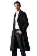 Manteau Long Femme Noir avec Élégance Classique | Style Sophistiqué pour Toutes Occasions 6