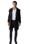 Manteau Élégant | Manteau Shelby avec Doublure Rouge pour Style Intemporel 1