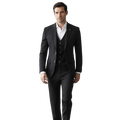 Costume 3 Pièces Homme Slim Fit avec Motif Carreaux Classique | Élégance et Confort Optimal 1