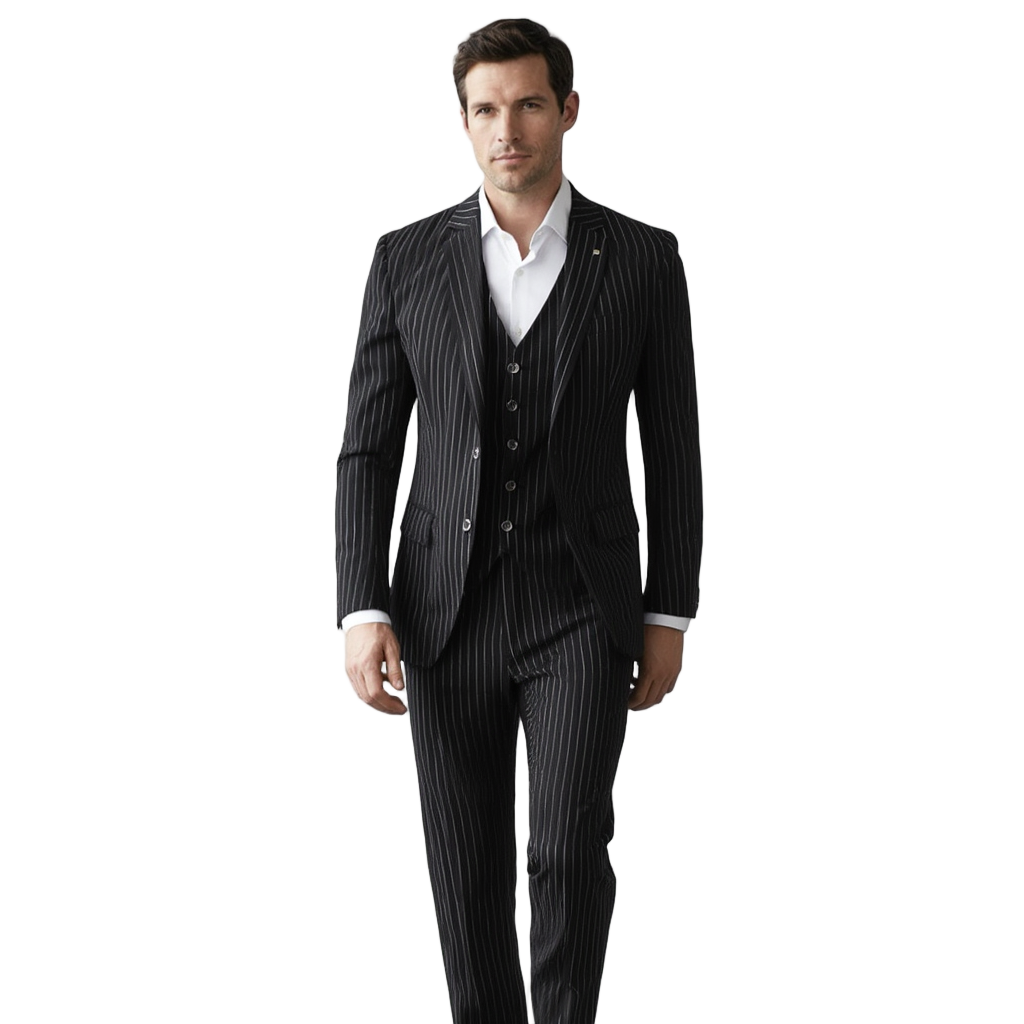 Costume 3 Pièces Homme Slim Fit avec Motif Carreaux Classique | Élégance et Confort Optimal 1