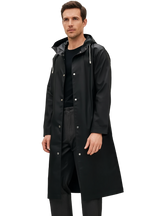 Trench Minimaliste | Imperméable Long avec Capuche Intégrée | Élégance Urbaine pour Mi-Saison 6