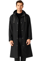 Trench Minimaliste | Imperméable Long avec Capuche Intégrée | Élégance Urbaine pour Mi-Saison 10