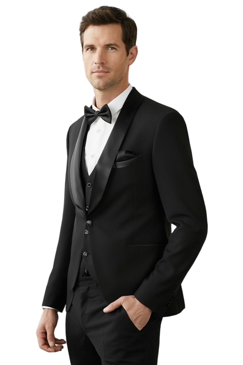 Costume Homme Mariage | Costume 3 Pièces Ajusté avec Blazer et Gilet | Élégance pour Cérémonies 1