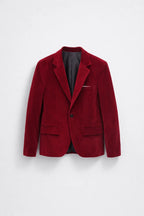 Blazer Homme Bleu Marine en Velours avec Coupe Ajustée | Élégance Polyvalente pour Automne 6