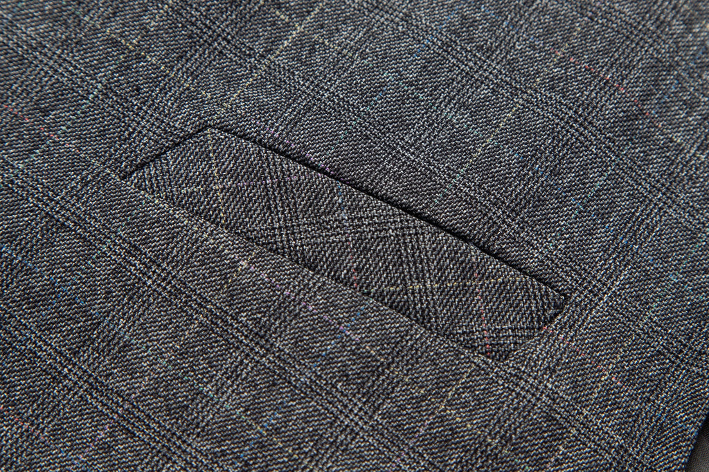 Élégance Moderne | Blazer Ajusté en Tweed avec Fermeture à 1 Bouton | Style Polyvalent pour Gentleman 10
