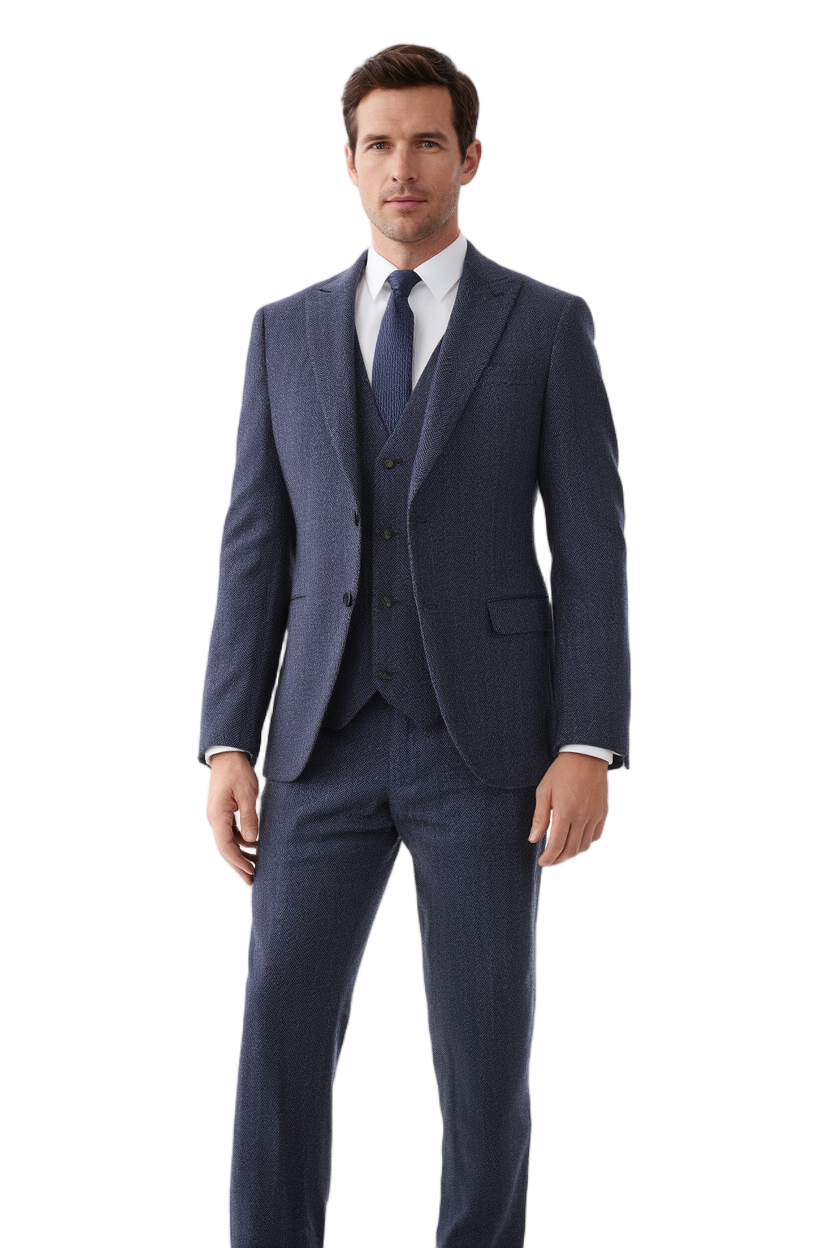 Arthur | Costume Trois Pièces en Tweed avec Blazer et Gilet | Élégance Masculine pour Automne-Hiver 7