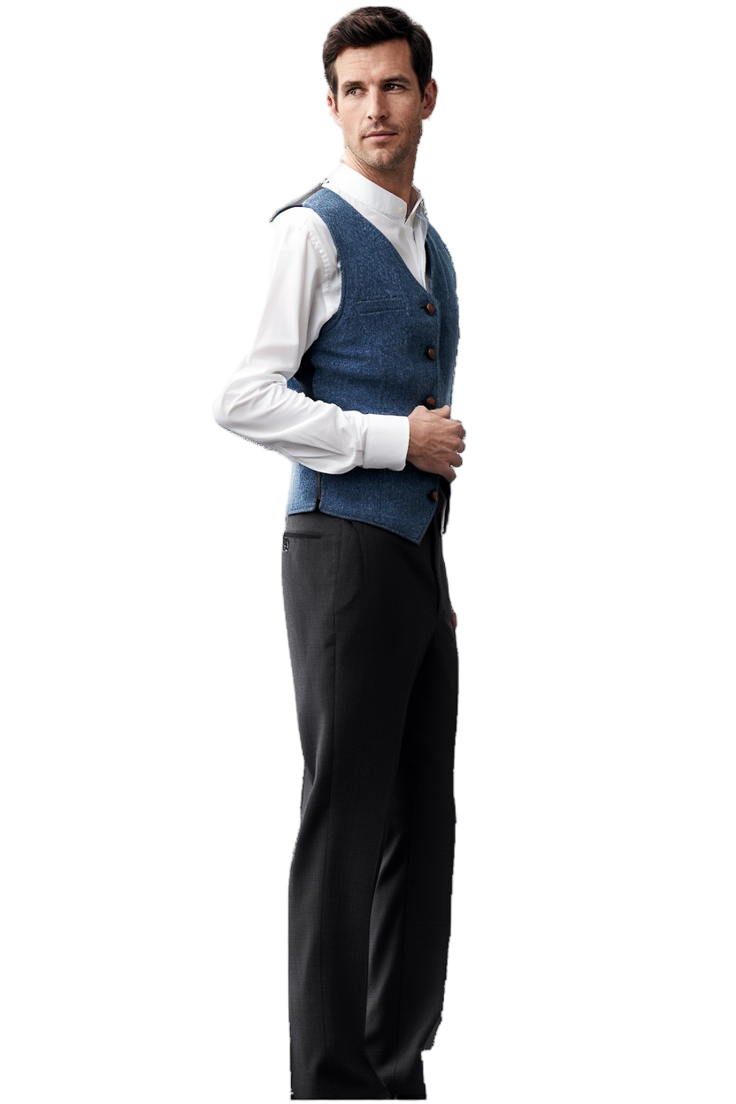 Élégance Printemps | Gilet Homme Sans Manches avec Encolure en V | Polyvalent pour Toutes Occasions 10