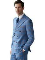 Costume Homme | Costume 3 Pièces à Carreaux Modernes avec Slim Fit | Élégance Polyvalente pour Toutes Occasions 1