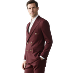 Costume Homme Classique avec Design Croisé Élégant | Parfait pour Mariage et Événements Formels 2