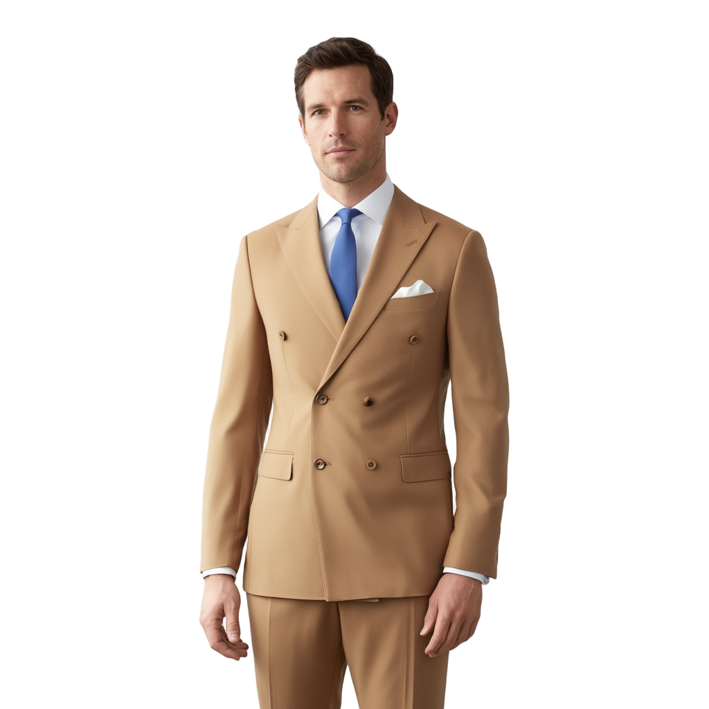 Costume Homme Classique avec Design Croisé Élégant | Parfait pour Mariage et Événements Formels 1