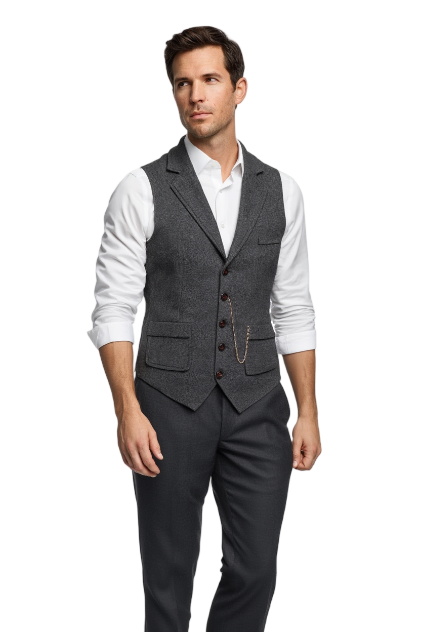 Gilet Sans Manche Homme Chic avec Coupe Ajustée | Élégant pour Tenues Professionnelles 6