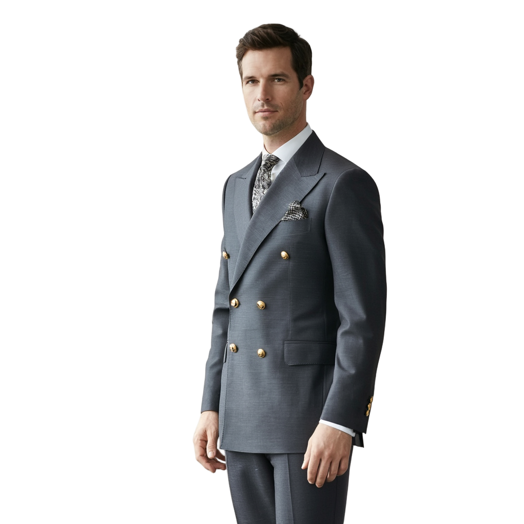 Costume Homme Classique avec Design Croisé Élégant | Parfait pour Mariage et Événements Formels 6