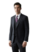 Costume 3 Pièces Homme | Blazer Ajusté avec Gilet pour Mariage et Événements Formels 6