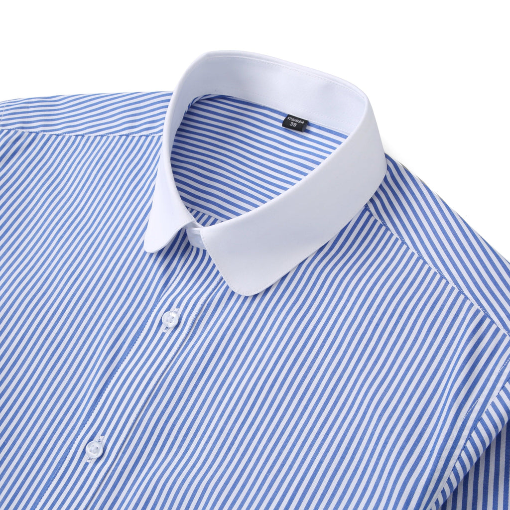 Chemise Classique en Coton Doux avec Col Traditionnel pour Élégance Quotidienne 9