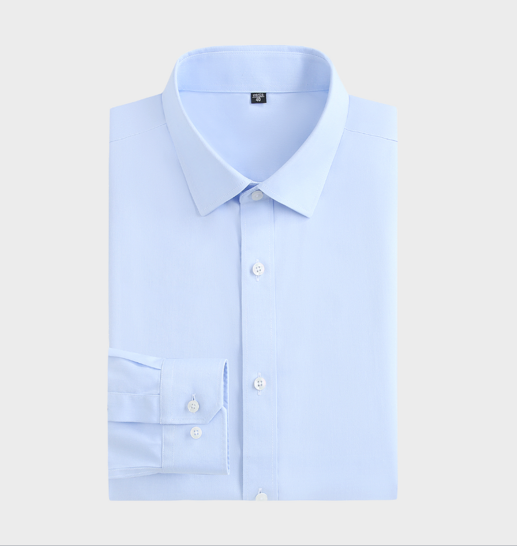 Élégance Classique | Chemise en Coton Bleu pour Homme avec Finitions Soignées | Style Polyvalent pour Toutes Occasions 7
