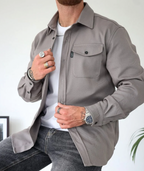 Eclipse Automne | Chemise Homme Classique à Manches Longues avec Poignets Ajustables | Élégance Polyvalente 13