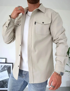 Eclipse Automne | Chemise Homme Classique à Manches Longues avec Poignets Ajustables | Élégance Polyvalente 14