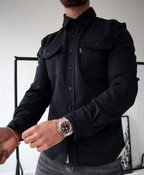 Eclipse Automne | Chemise Homme Classique à Manches Longues avec Poignets Ajustables | Élégance Polyvalente 15