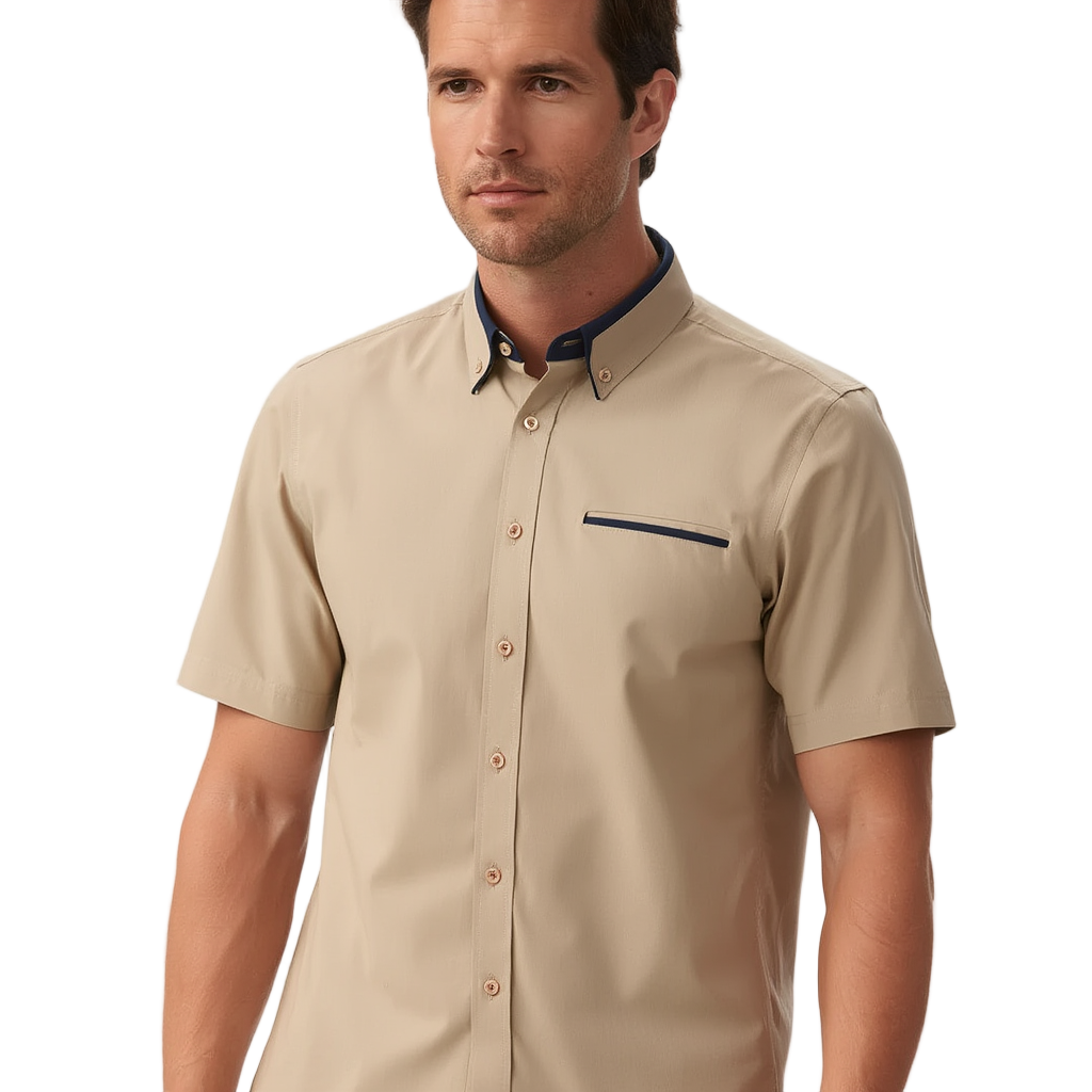 Chemise Sociale Homme Chemise | Manches Courtes