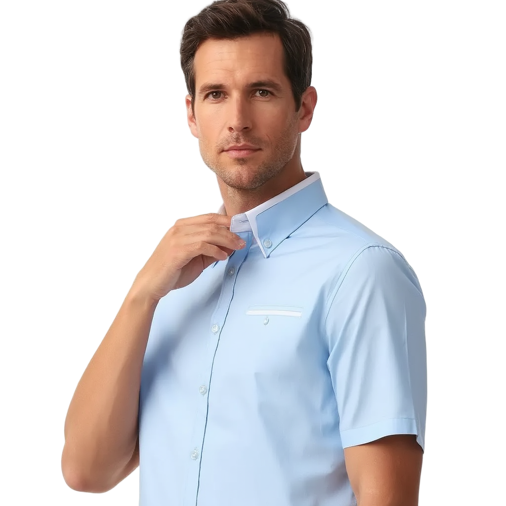 Chemise Sociale Homme Chemise | Manches Courtes