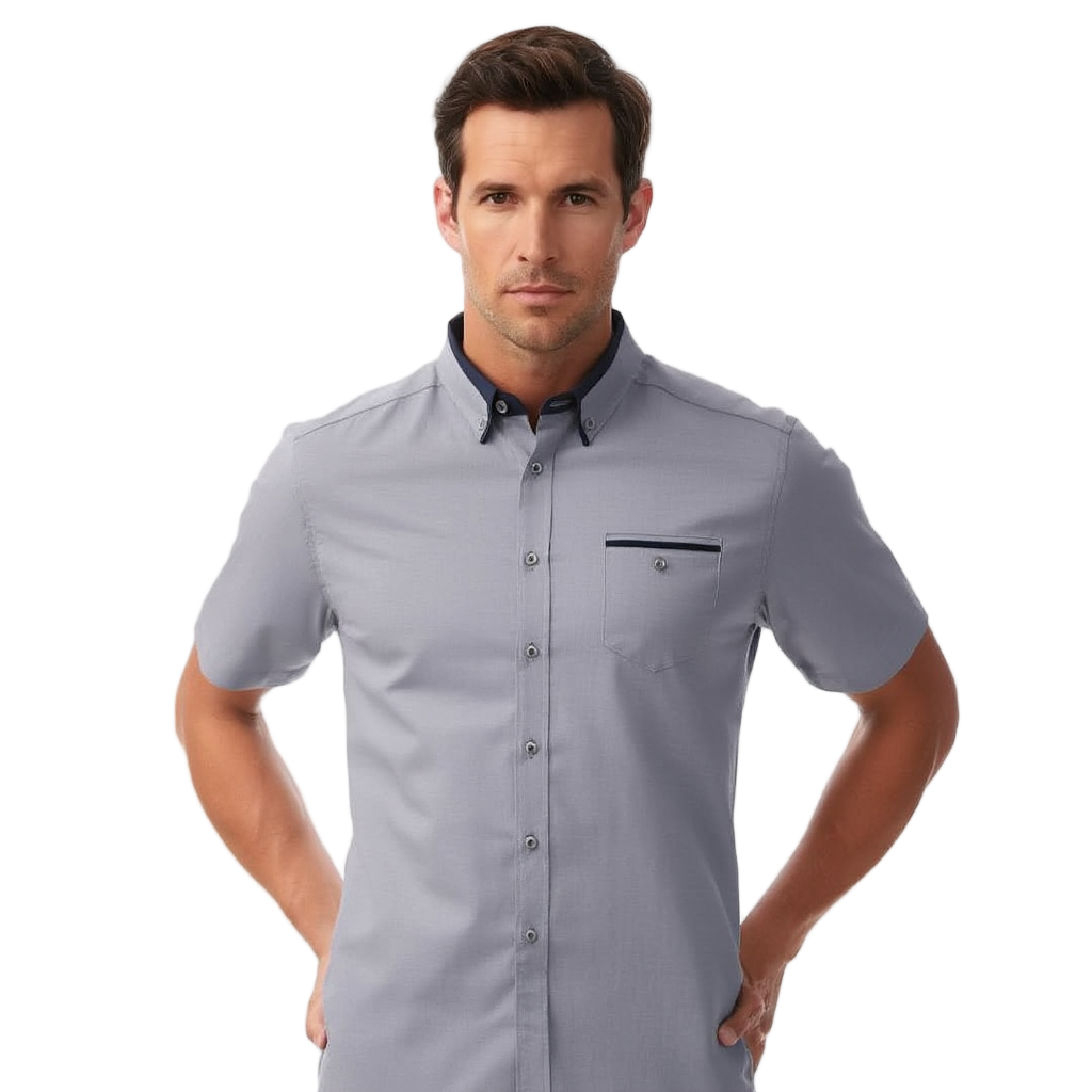 Chemise Sociale Homme Chemise | Manches Courtes