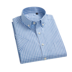 Chemise Habillée Homme à Carreaux en Coton Oxford Maximus 1