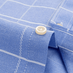 Chemise Habillée Homme à Carreaux en Coton Oxford Maximus 6