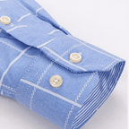 Chemise Habillée Homme à Carreaux en Coton Oxford Maximus 7