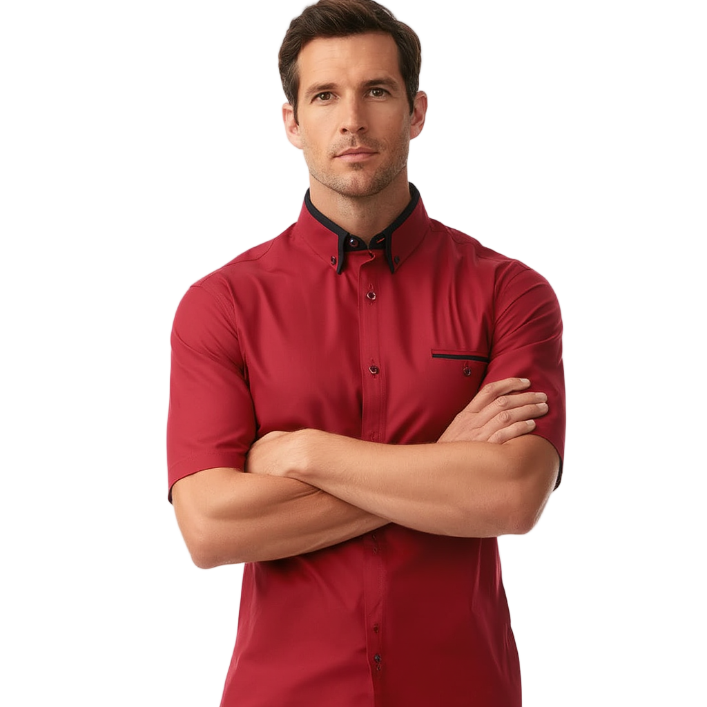 Chemise Sociale Homme Chemise | Manches Courtes